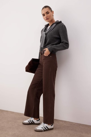 Jeans - Marrone scuro