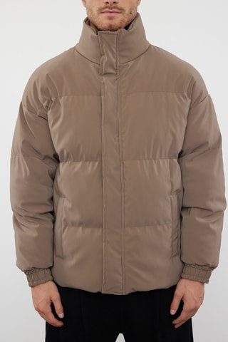 Piumino oversize - Marrone