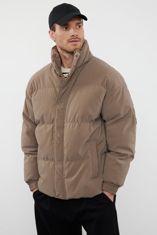 Piumino oversize - Marrone