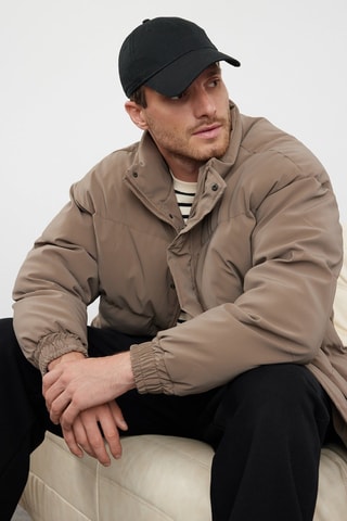 Piumino oversize - Marrone