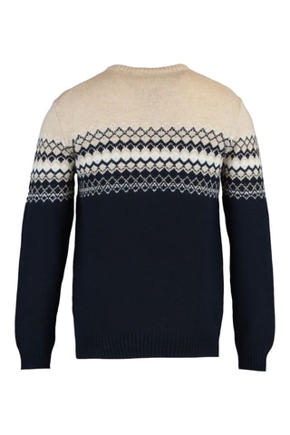 Maglia slim fit - Beige, bianco e blu