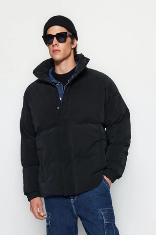 Piumino oversize - Nero