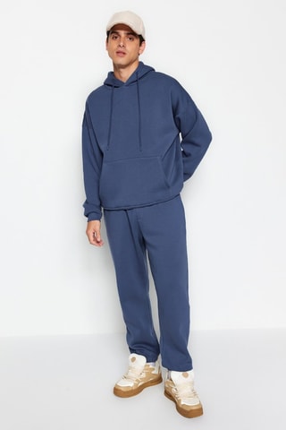 Felpa con cappuccio e pantaloni sportivi - Blu