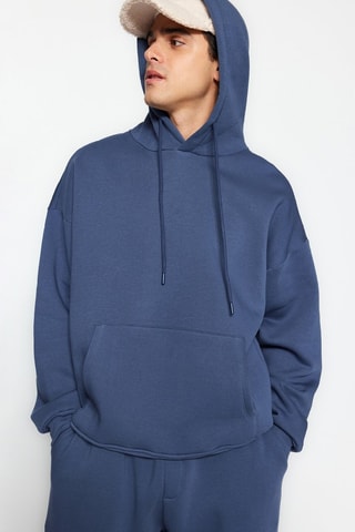 Felpa con cappuccio e pantaloni sportivi - Blu