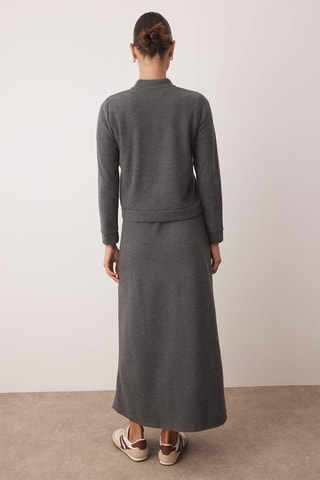 Cardigan e gonna lunga - Grigio