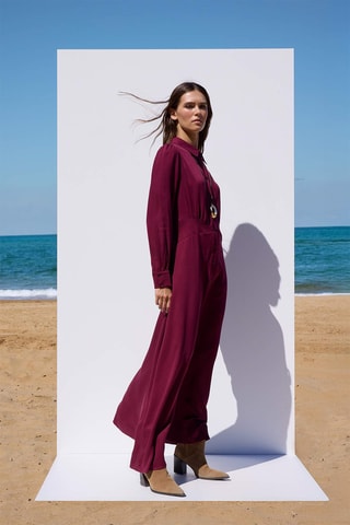 Abito a camicia - Viola