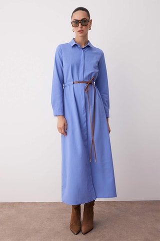 Abito a camicia - Blu