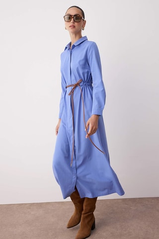 Abito a camicia - Blu