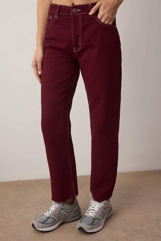 Jean droit taille haute - Bordeaux