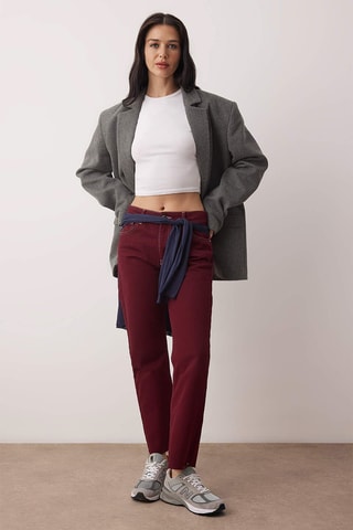 Jean droit taille haute - Bordeaux