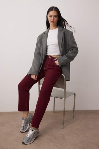 Jean droit taille haute - Bordeaux