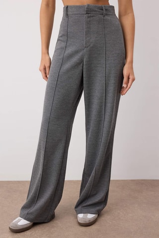 Pantalon droit taille haute - Anthracite