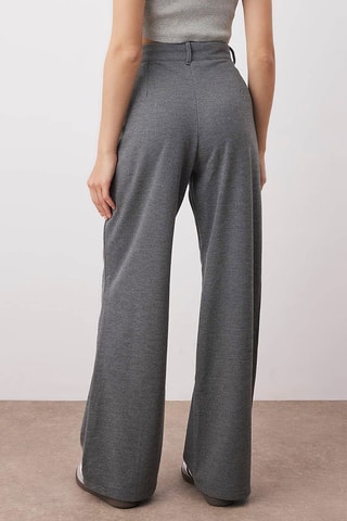 Pantalon droit taille haute - Anthracite