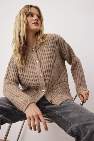 Cardigan oversize - Beige