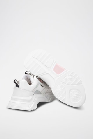 Sneakers platform - Bianco e dorato