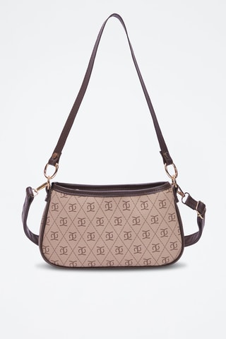 Borsa a spalla - Beige e marrone
