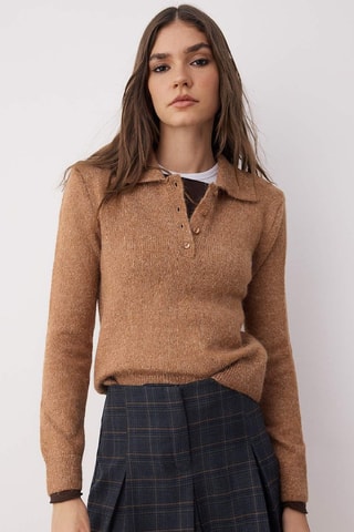 Gonna shorts - Blu e marrone