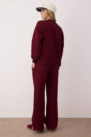 Felpa regular e pantaloni sportivi - Bordeaux