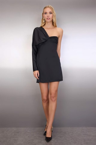 Abito asimmetrico - Nero