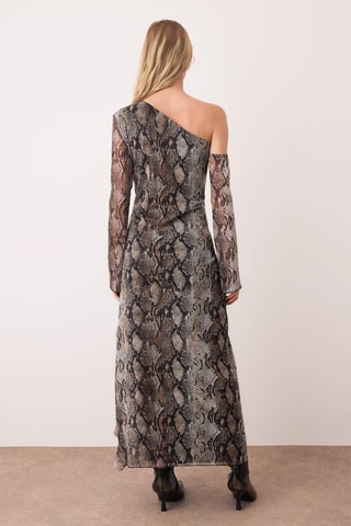 Abito lungo - Grigio e nero