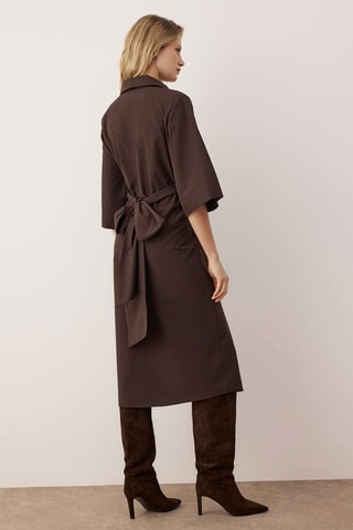 Abito a camicia - Marrone scuro