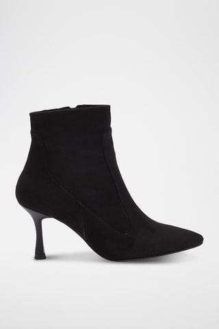 Stivaletti in pelle scamosciata - Nero