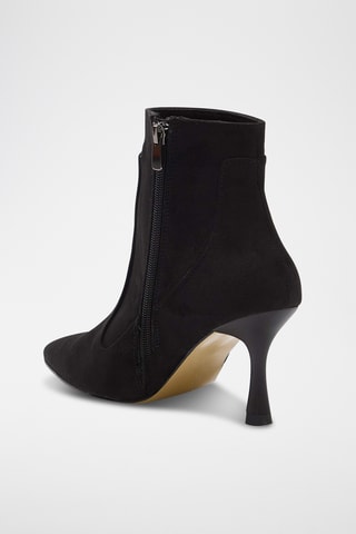 Stivaletti in pelle scamosciata - Nero