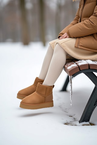 Stivaletti imbottiti - Cammello