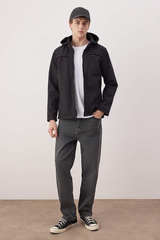 Giacca con cappuccio - Nero