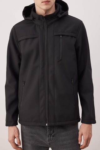 Giacca con cappuccio - Nero