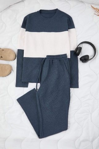 Pigiama - Bianco e blu