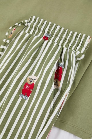 Pigiama - Bianco, rosso e verde