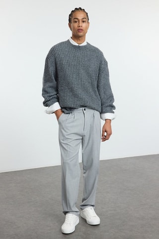 Pantaloni relaxed - Grigio