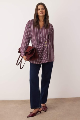 Camicia - Bianco e viola