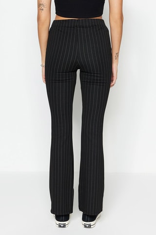 Pantalon bootcut taille haute - Noir