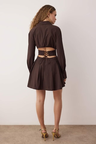 Abito a camicia - Marrone