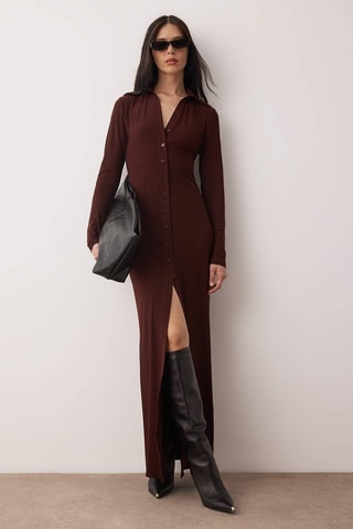 Abito a camicia - Marrone