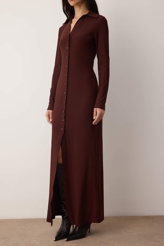Abito a camicia - Marrone
