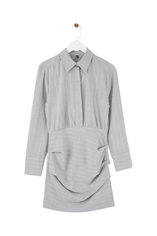 Abito taglio dritto - Bianco e grigio