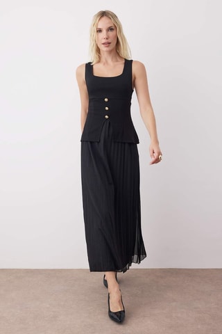 Abito effetto trompe - Nero