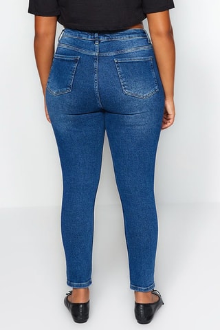 Jeans a vita alta - Blu