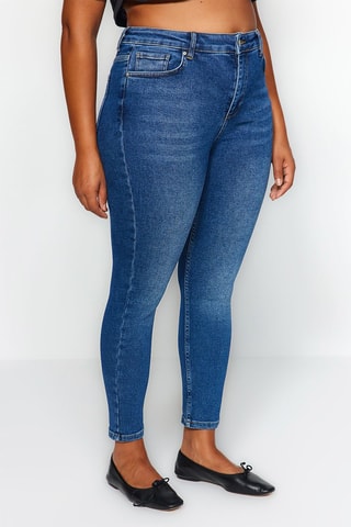 Jeans a vita alta - Blu