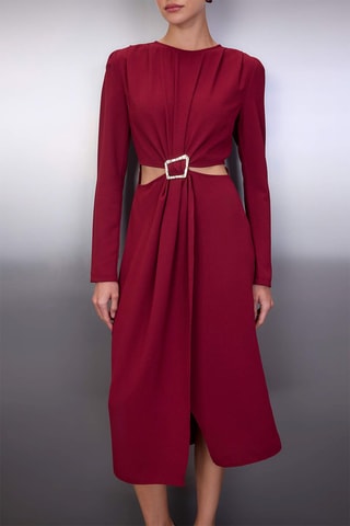 Abito midi - Bordeaux