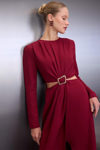 Abito midi - Bordeaux