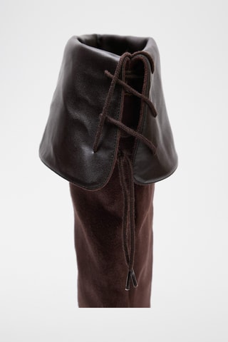 Stivali in pelle scamosciata - Marrone