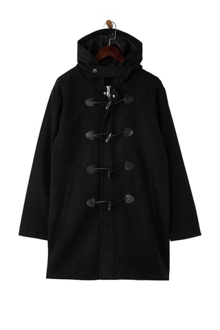 Cappotto con cappuccio - Nero