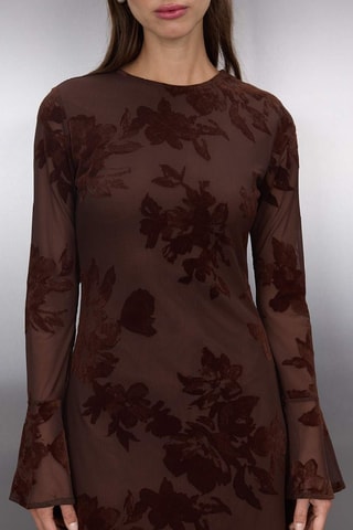 Abito taglio dritto - Marrone