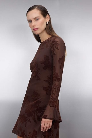 Abito taglio dritto - Marrone