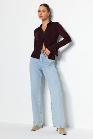 Camicia slim - Marrone