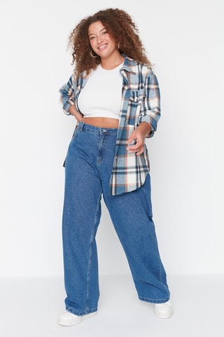 Jeans wide legs - Blu